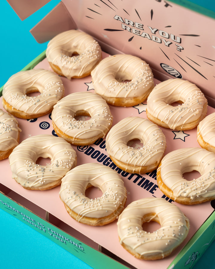 Boîte-cadeau Mini-Donut de mariage (végétalien)