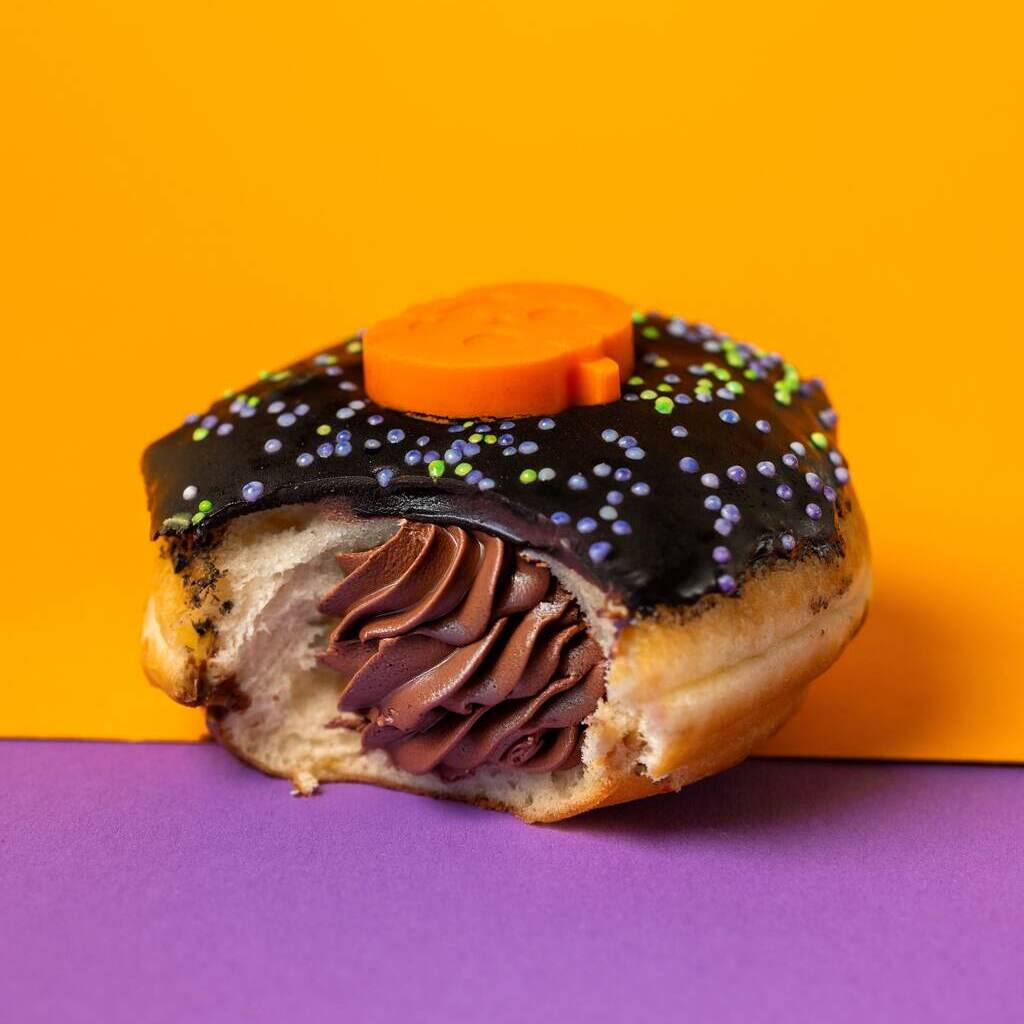 "Corporate Halloween" Mini-Donut Geschenkbox mit Logo (VG)