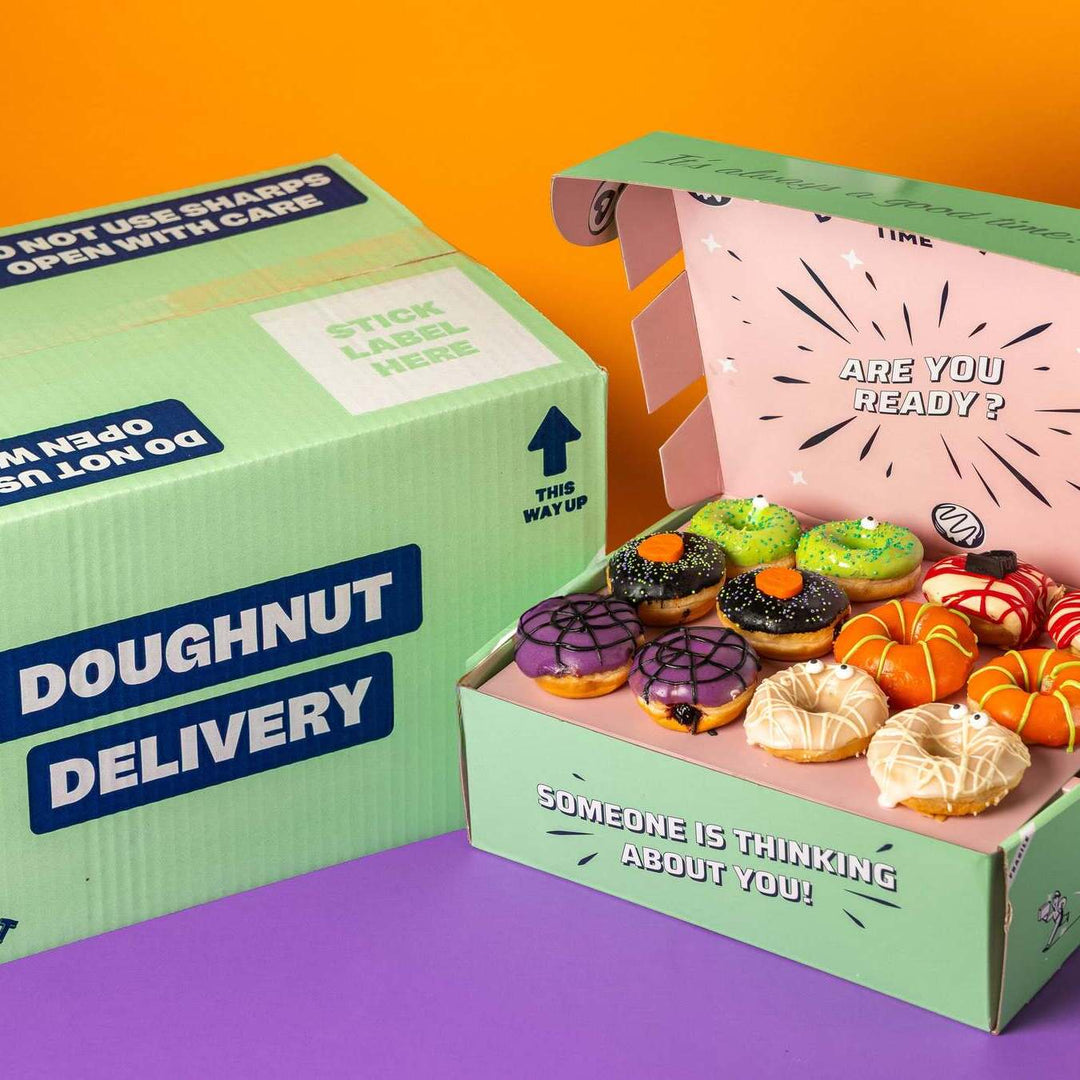 Caja de regalo para mini donuts de Halloween (VG)