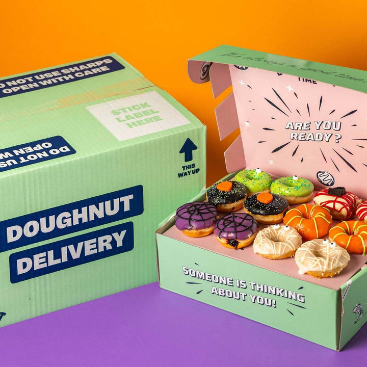 Caja de regalo para mini donuts de Halloween (VG)