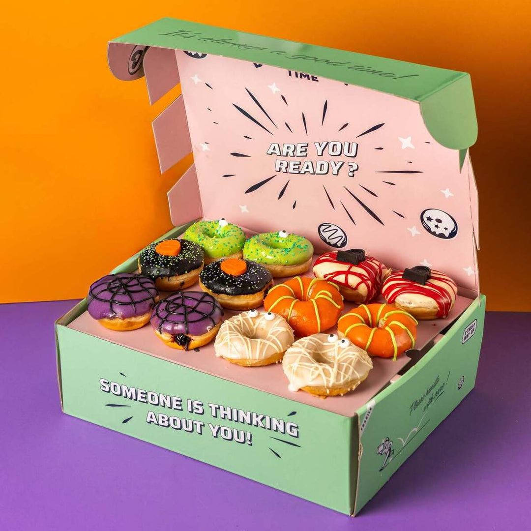 Caja de regalo para mini donuts de Halloween (VG)