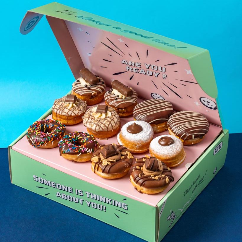 "Chocoholics" boîte cadeau mini-donuts