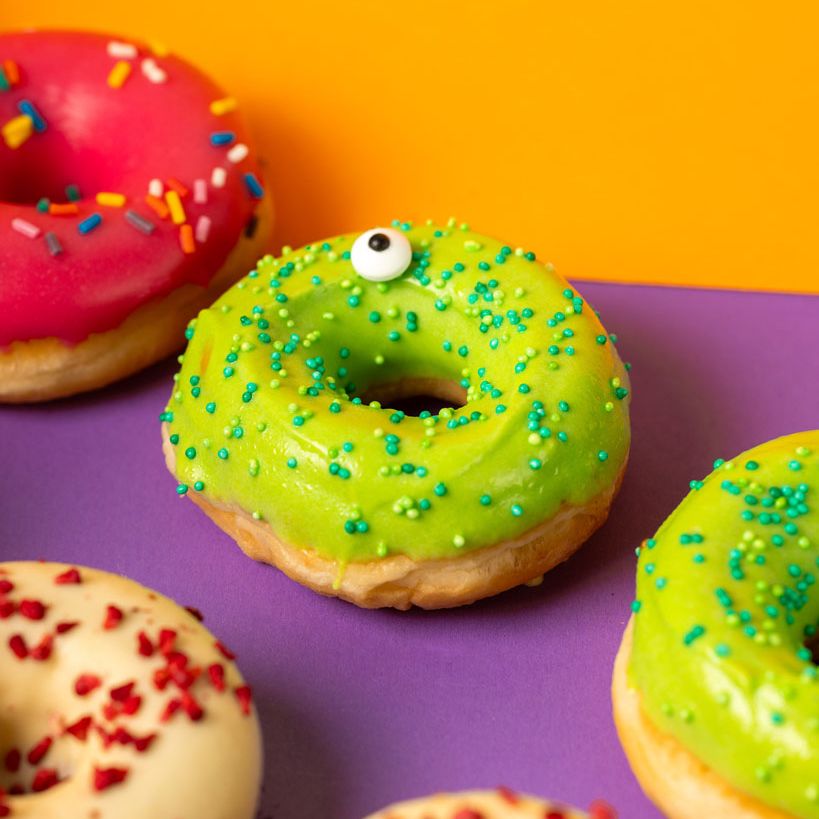 Caja de regalo para mini donuts de Halloween (VG)