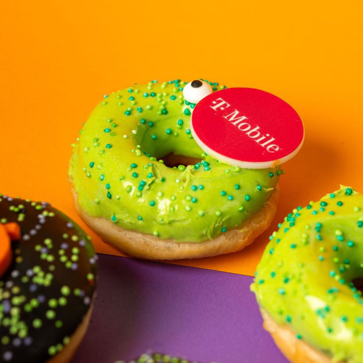 "Corporate Halloween" Mini-Donut Geschenkbox mit Logo (VG)