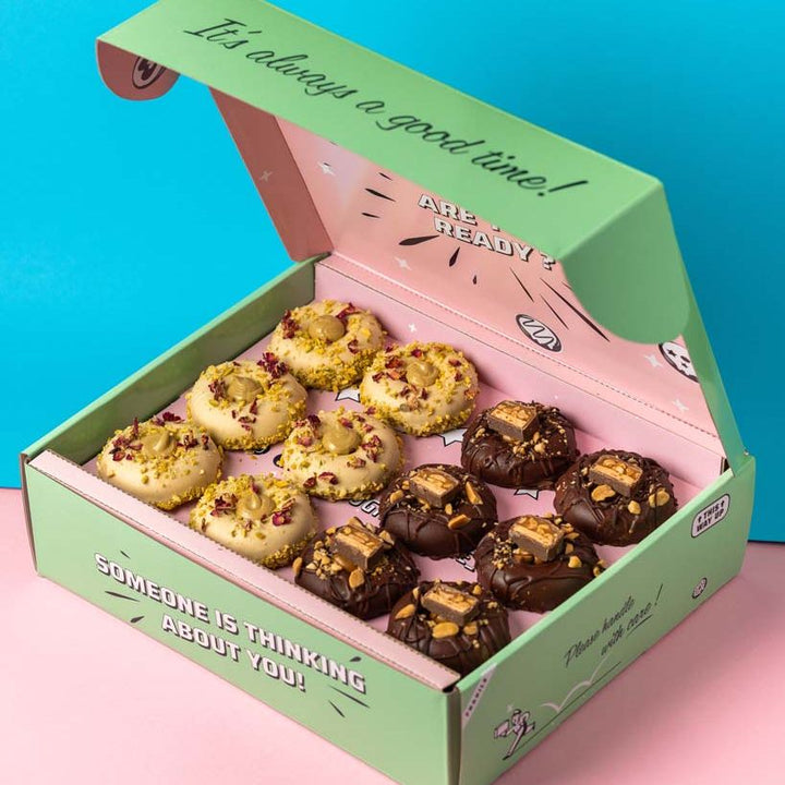 "Baked Chocolate-Pistachio" gluten-friendly mini cake doughnut gift box (12 pieces)